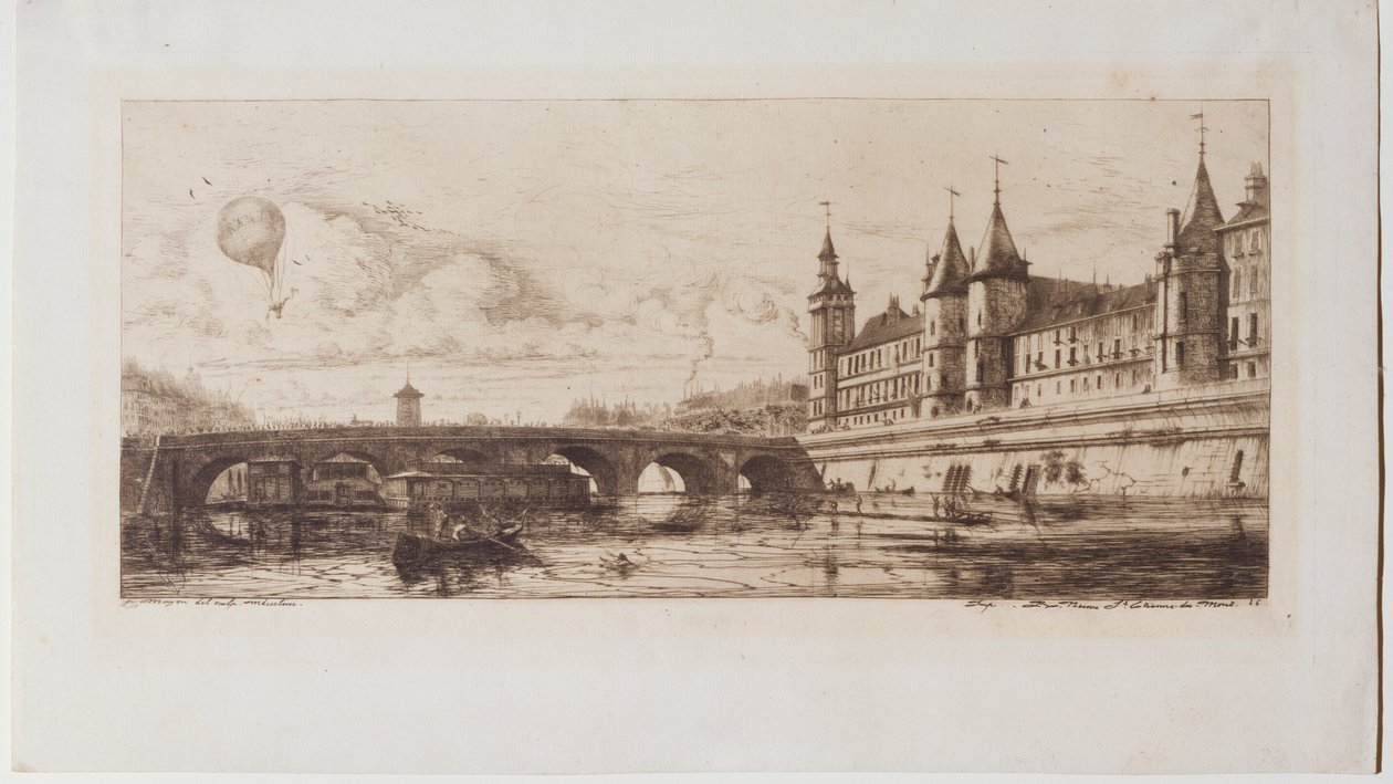 Pont au Change -silta tekijältä Charles Meryon