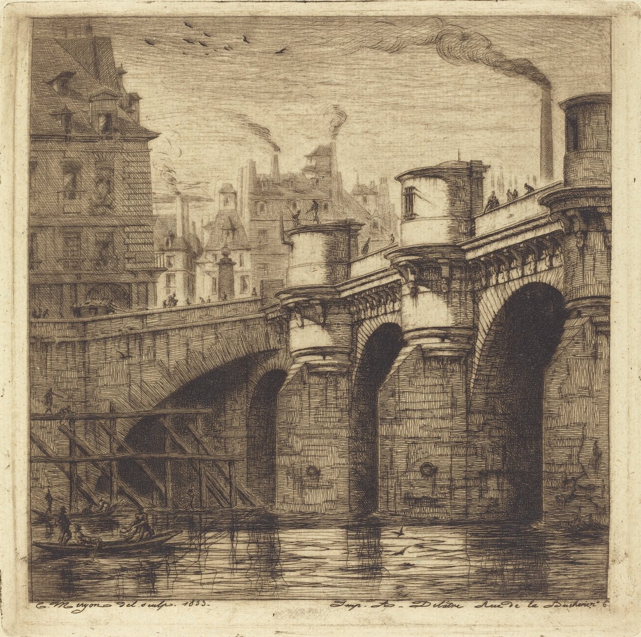 Pont Neuf, Pariisi tekijältä Charles Meryon