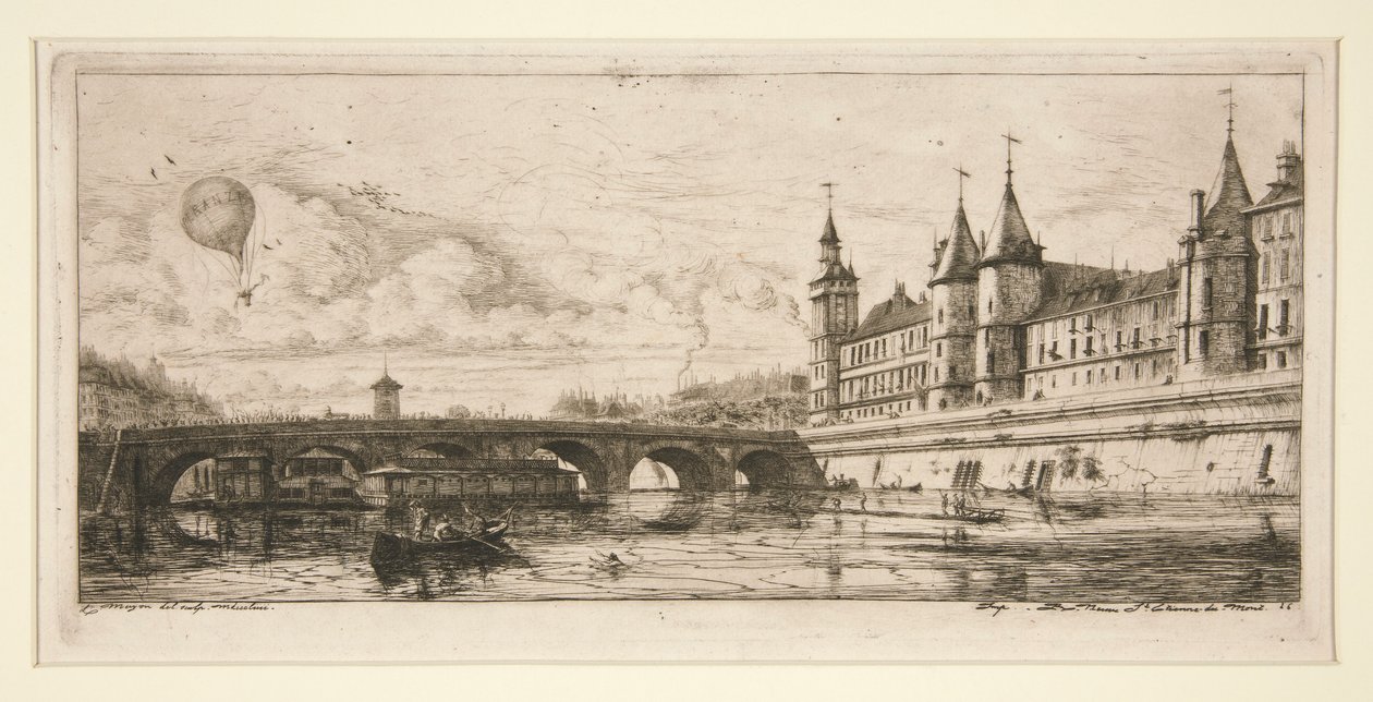 Pont au Change, Pariisi tekijältä Charles Meryon