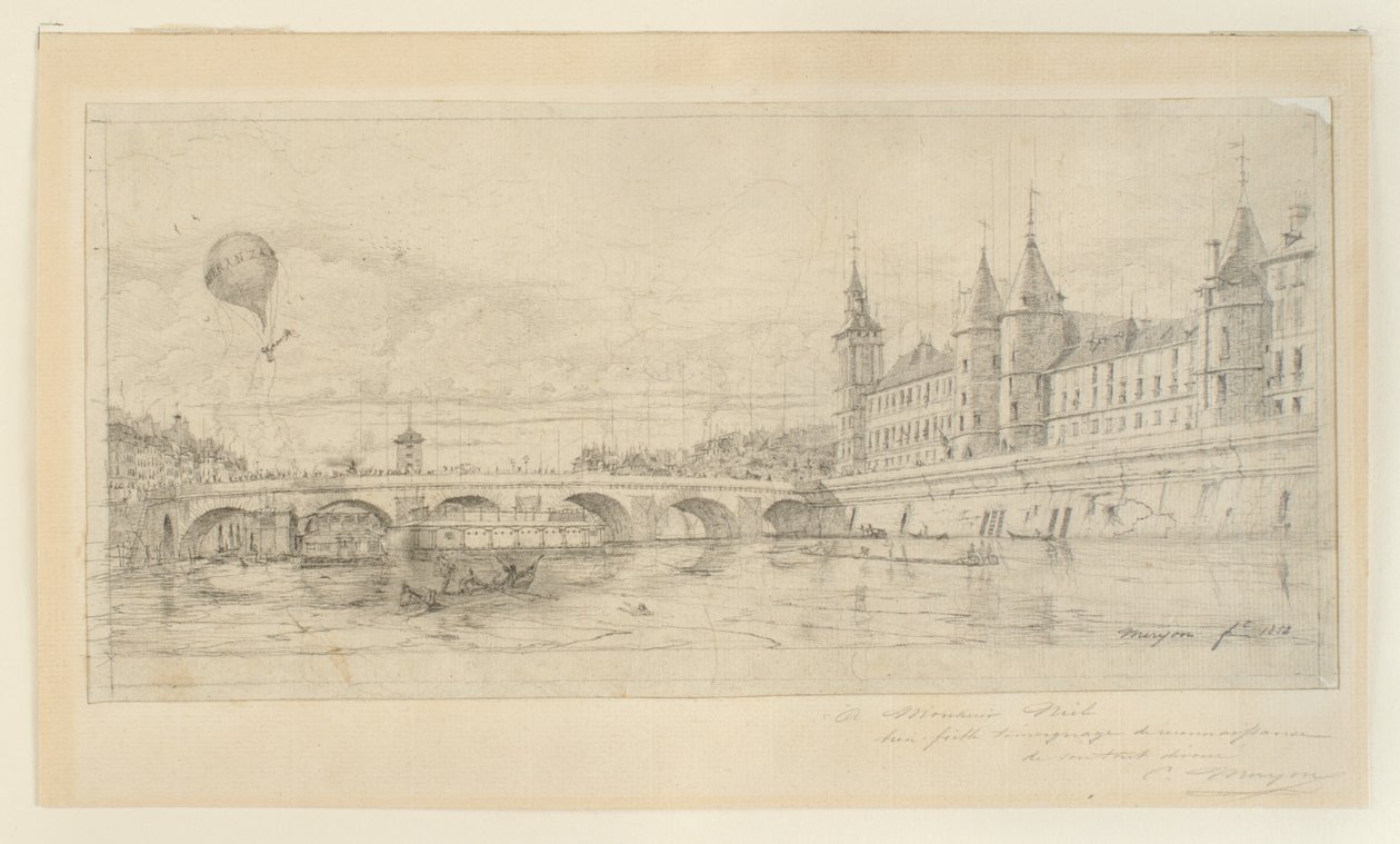 Pont au Change, Pariisi tekijältä Charles Meryon