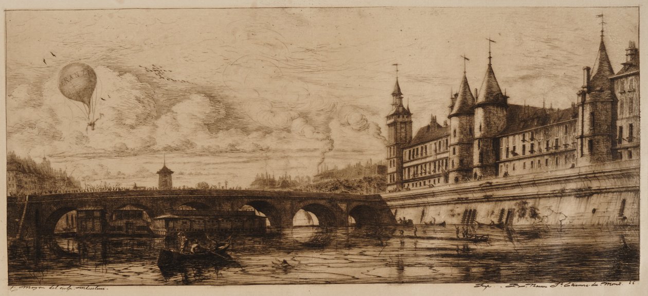Pont au Change, Pariisi tekijältä Charles Meryon