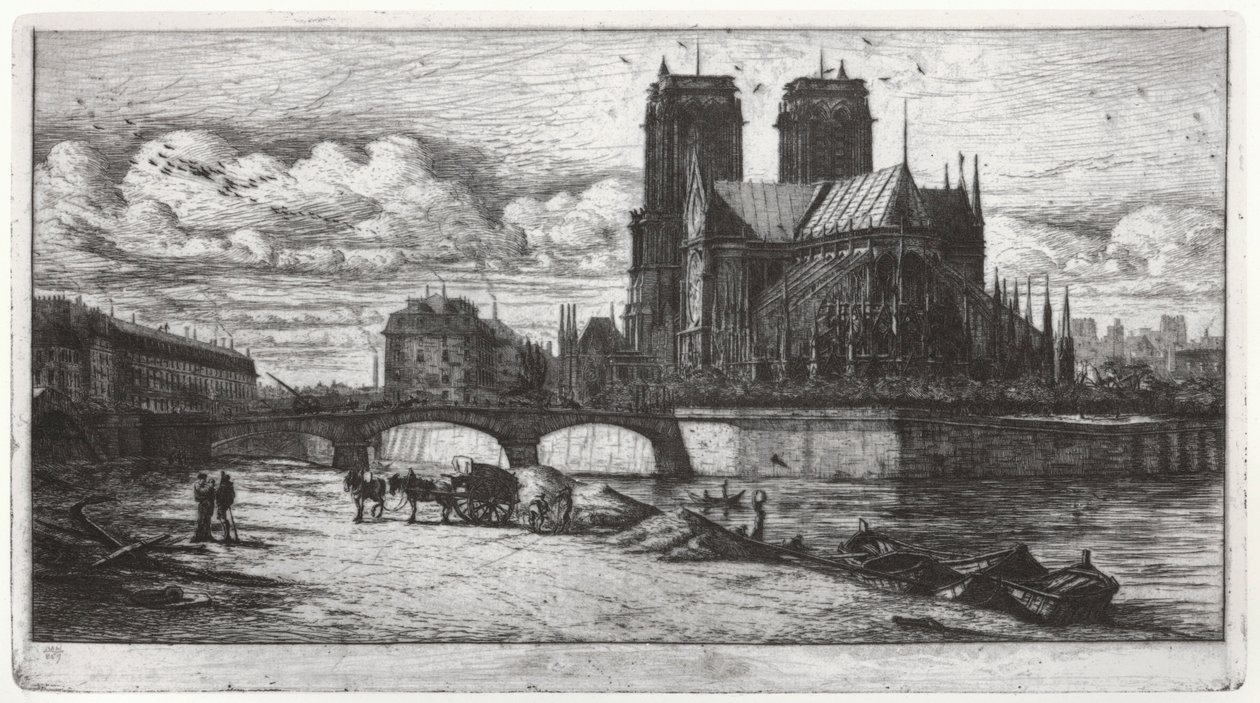 Notre Dame de Paris tekijältä Charles Meryon
