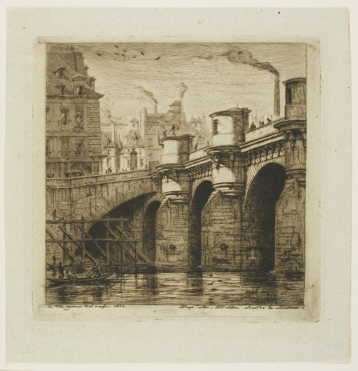 Pont Neuf, Pariisi tekijältä Charles Meryon
