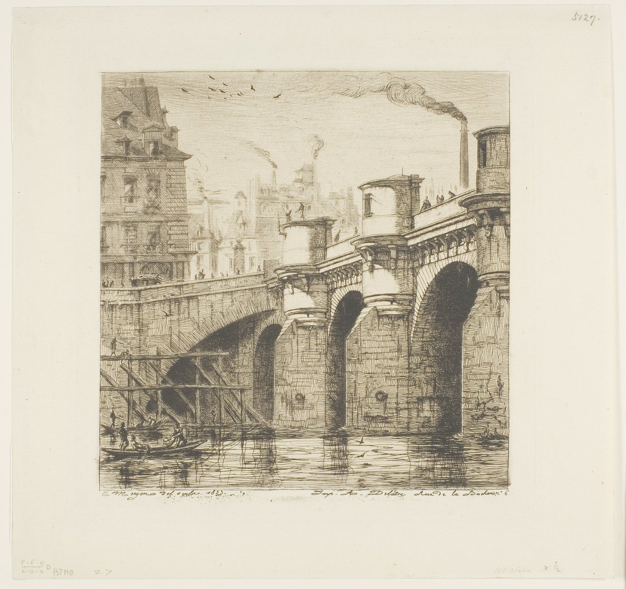 Pont Neuf, Pariisi tekijältä Charles Meryon
