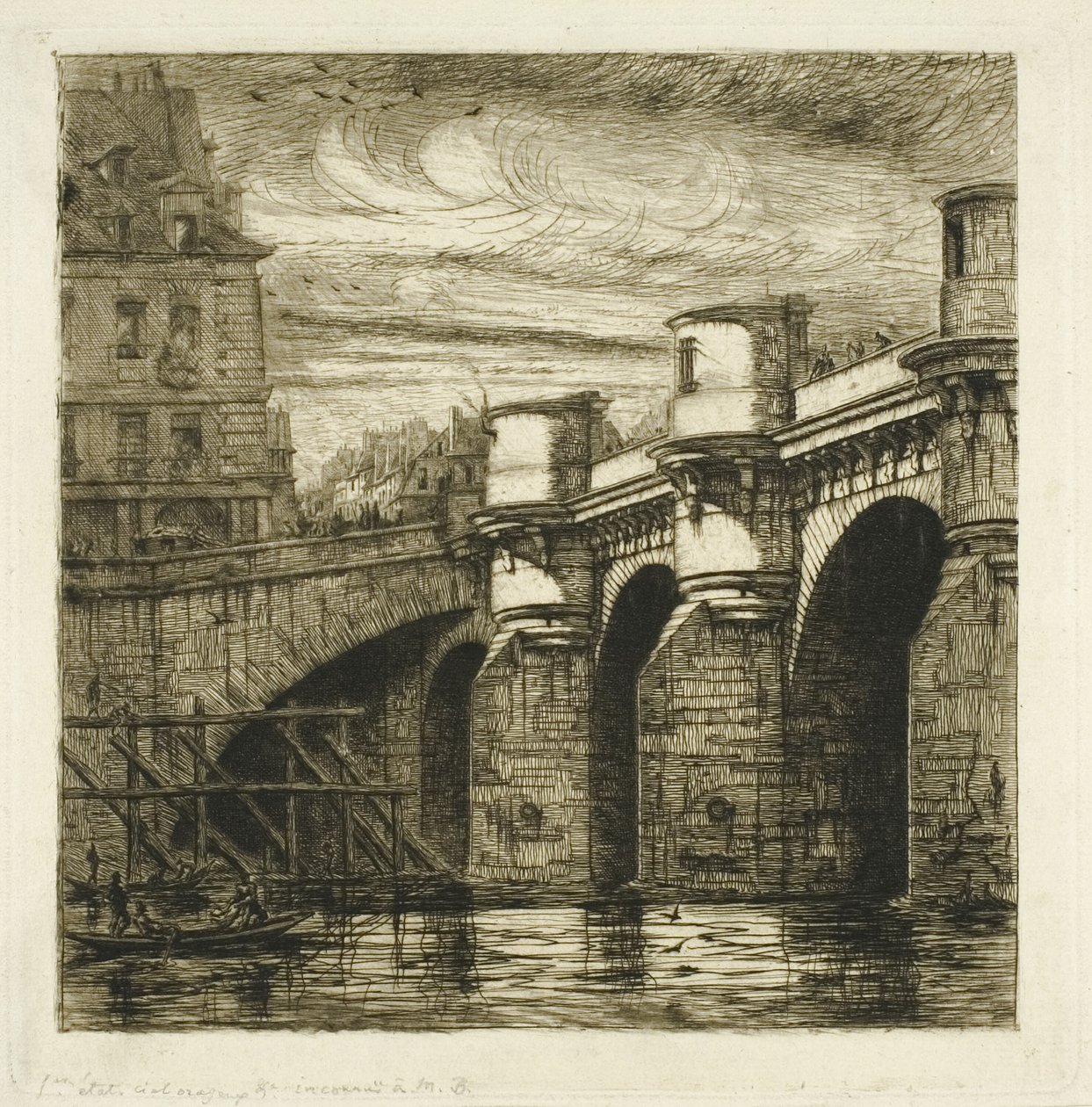 Pont Neuf, Pariisi tekijältä Charles Meryon