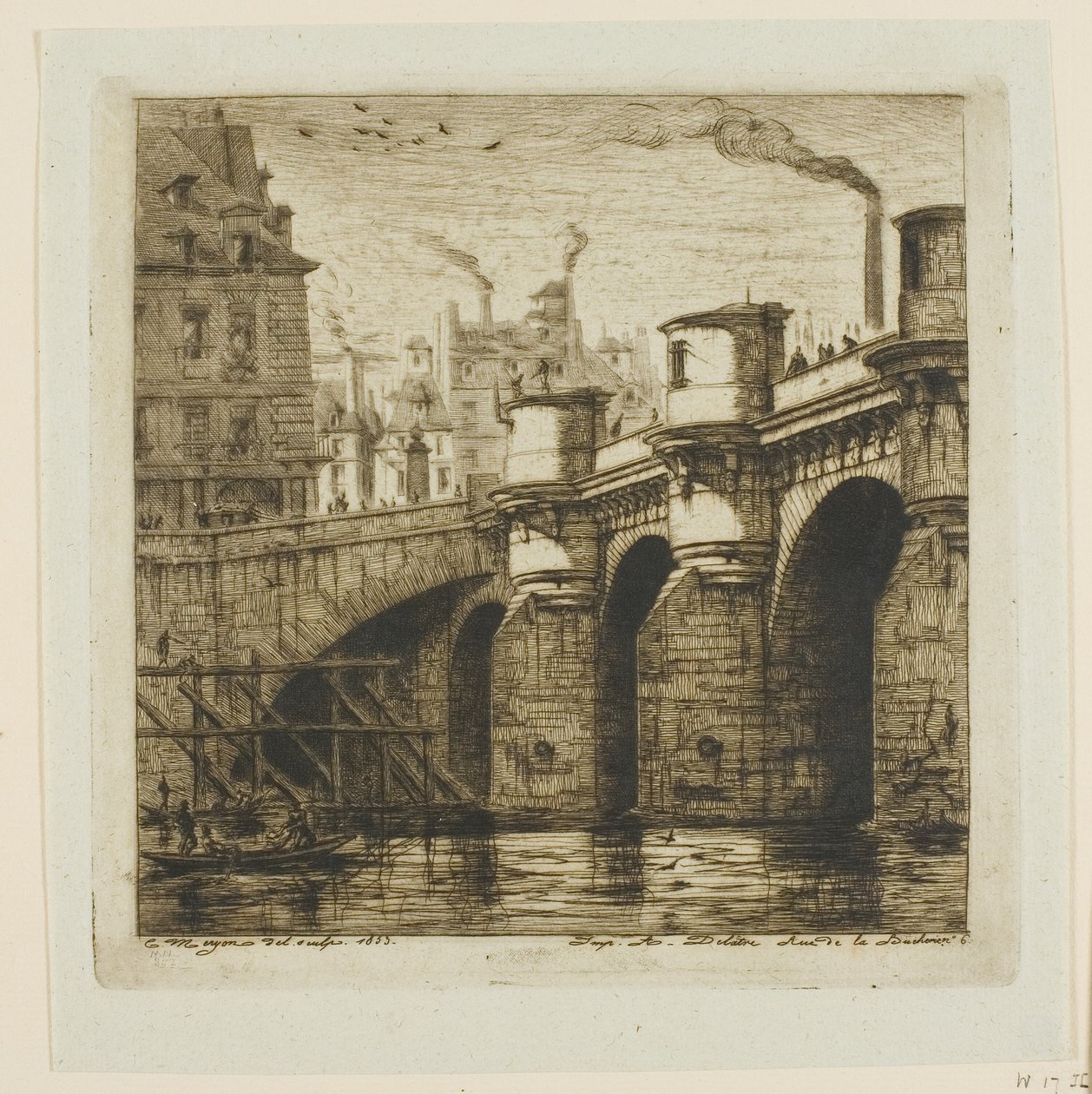 Pont Neuf, Pariisi tekijältä Charles Meryon