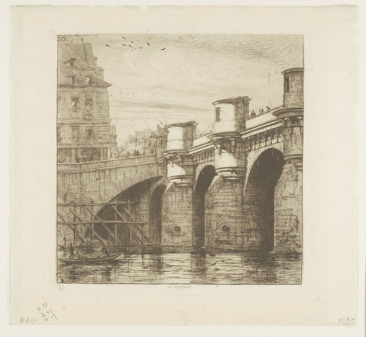 Pont Neuf, Pariisi tekijältä Charles Meryon
