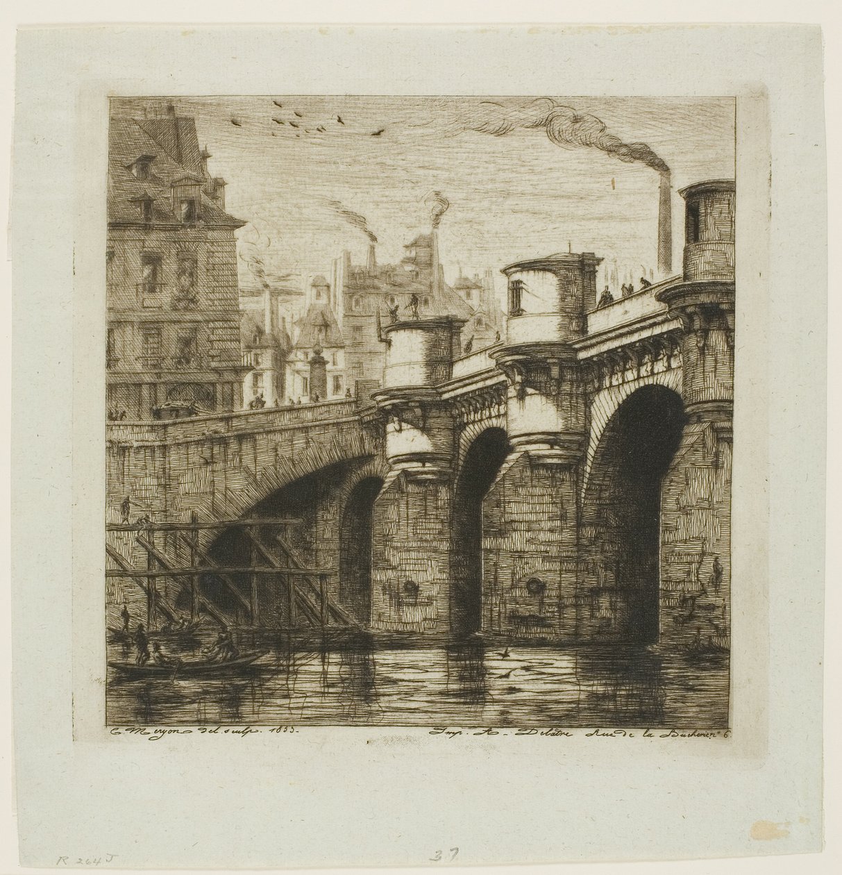 Pont Neuf, Pariisi tekijältä Charles Meryon