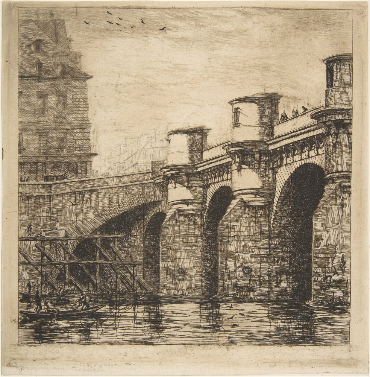 Pont Neuf, Pariisi tekijältä Charles Meryon