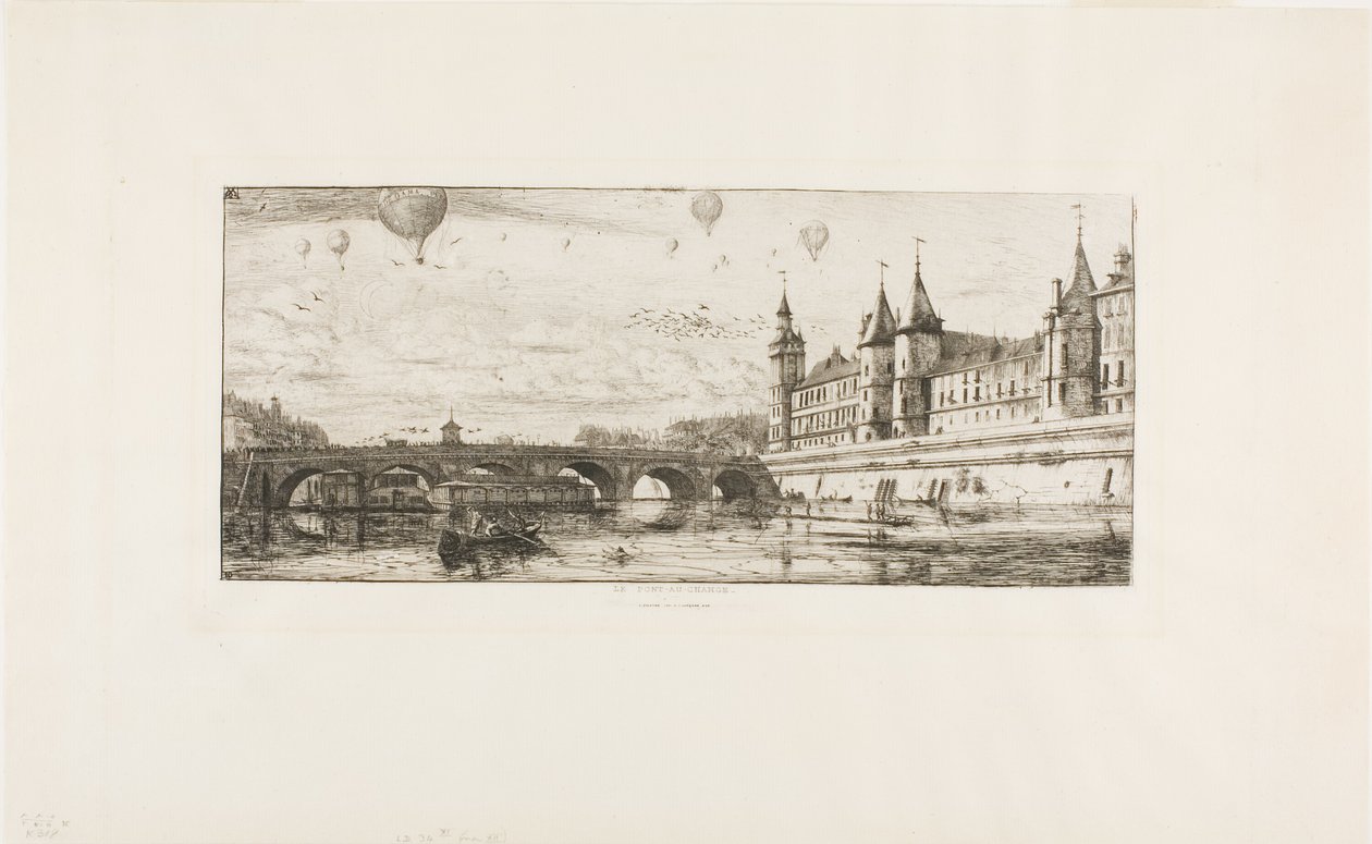 Pont au Change, Pariisi tekijältä Charles Meryon