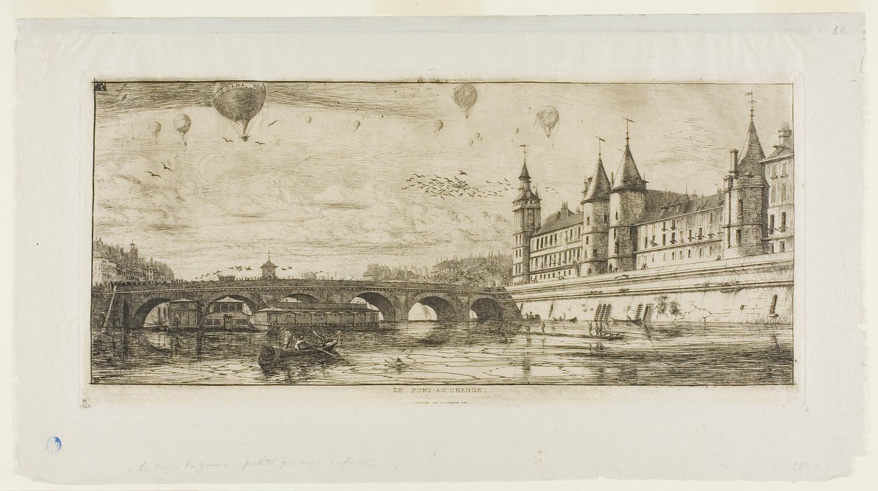 Pont au Change, Pariisi tekijältä Charles Meryon