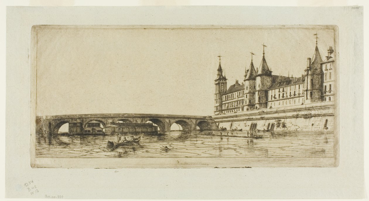 Pont au Change, Pariisi tekijältä Charles Meryon