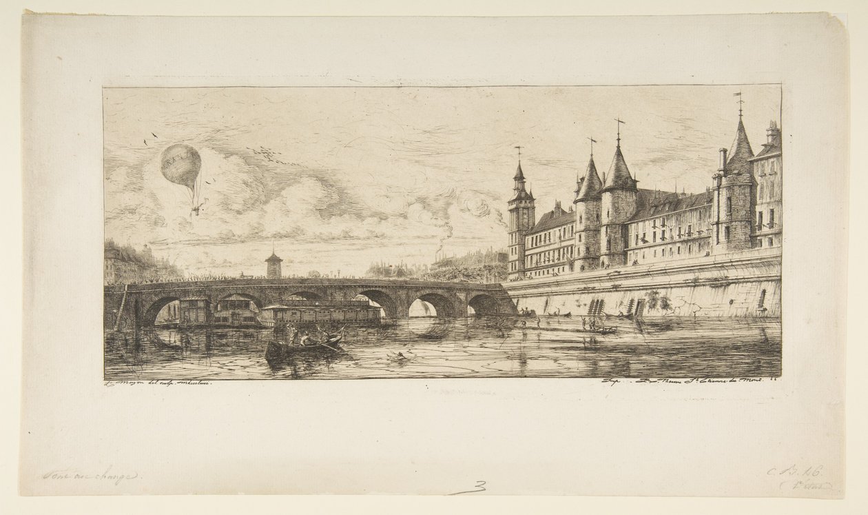Pont au Change, Pariisi tekijältä Charles Meryon