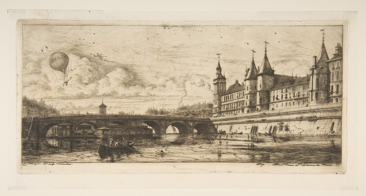 Pont au Change, Pariisi tekijältä Charles Meryon