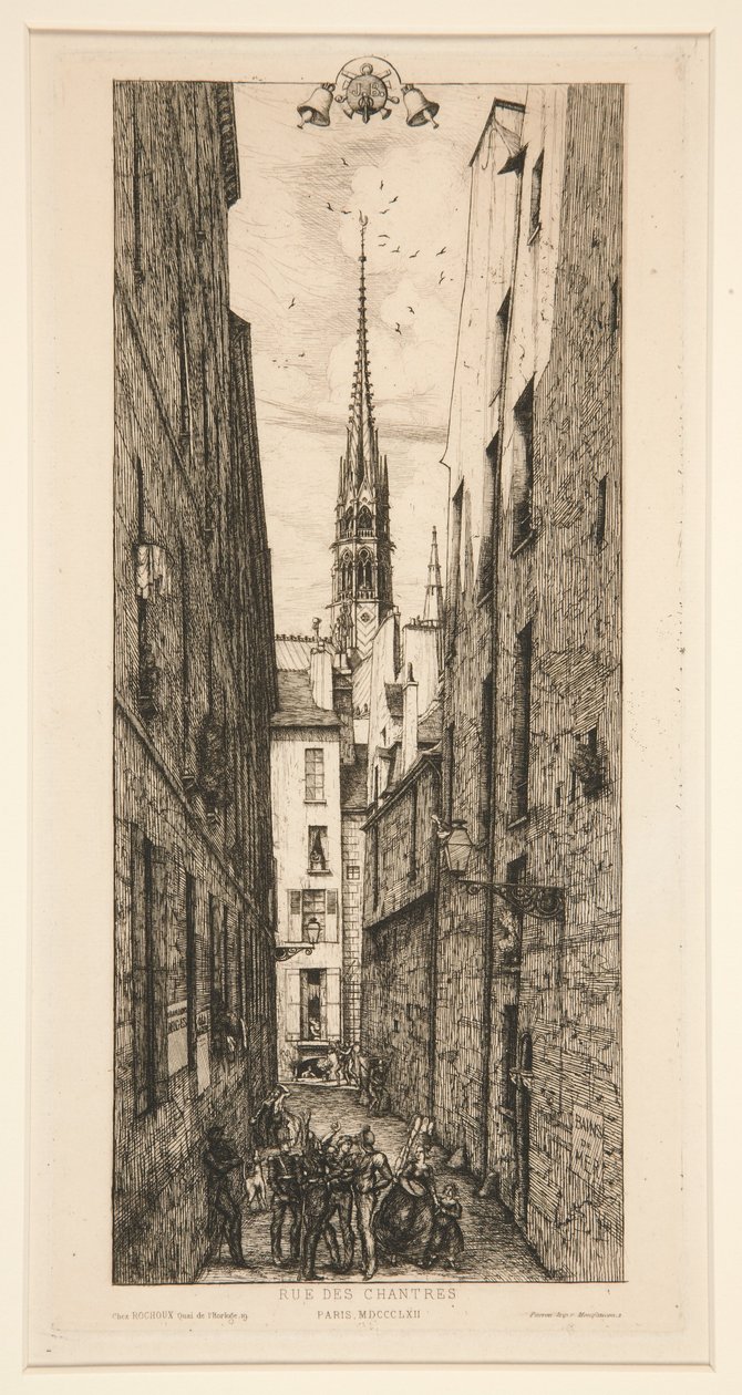 Rue des Chantres tekijältä Charles Meryon