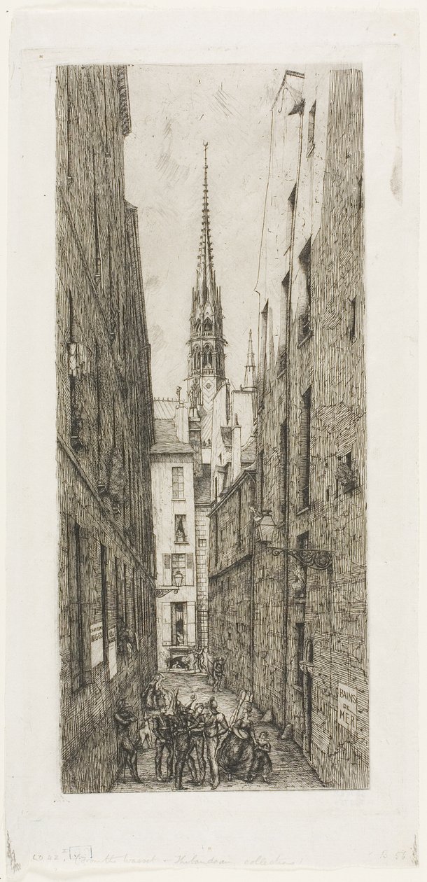 Rue des Chantres, Pariisi tekijältä Charles Meryon