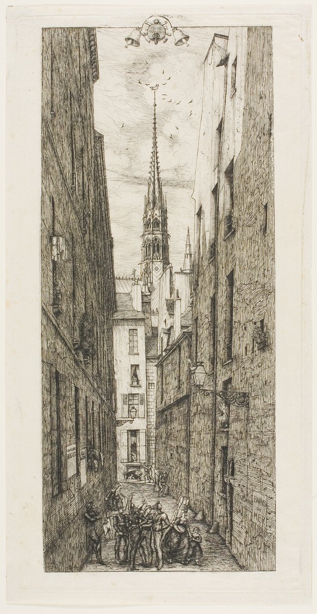 Rue des Chantres, Pariisi tekijältä Charles Meryon