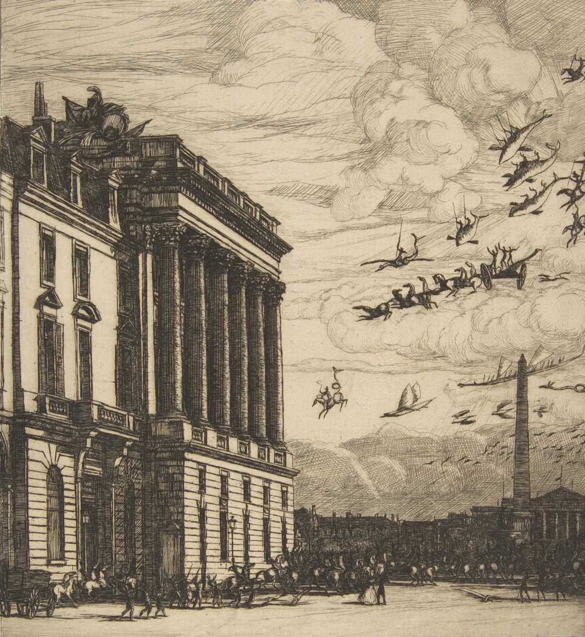 Admiraliteetti, Pariisi, 1865. tekijältä Charles Meryon