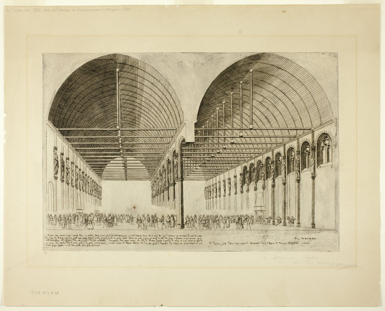 Palais de Justicen esihuone, Pariisi tekijältä Charles Meryon