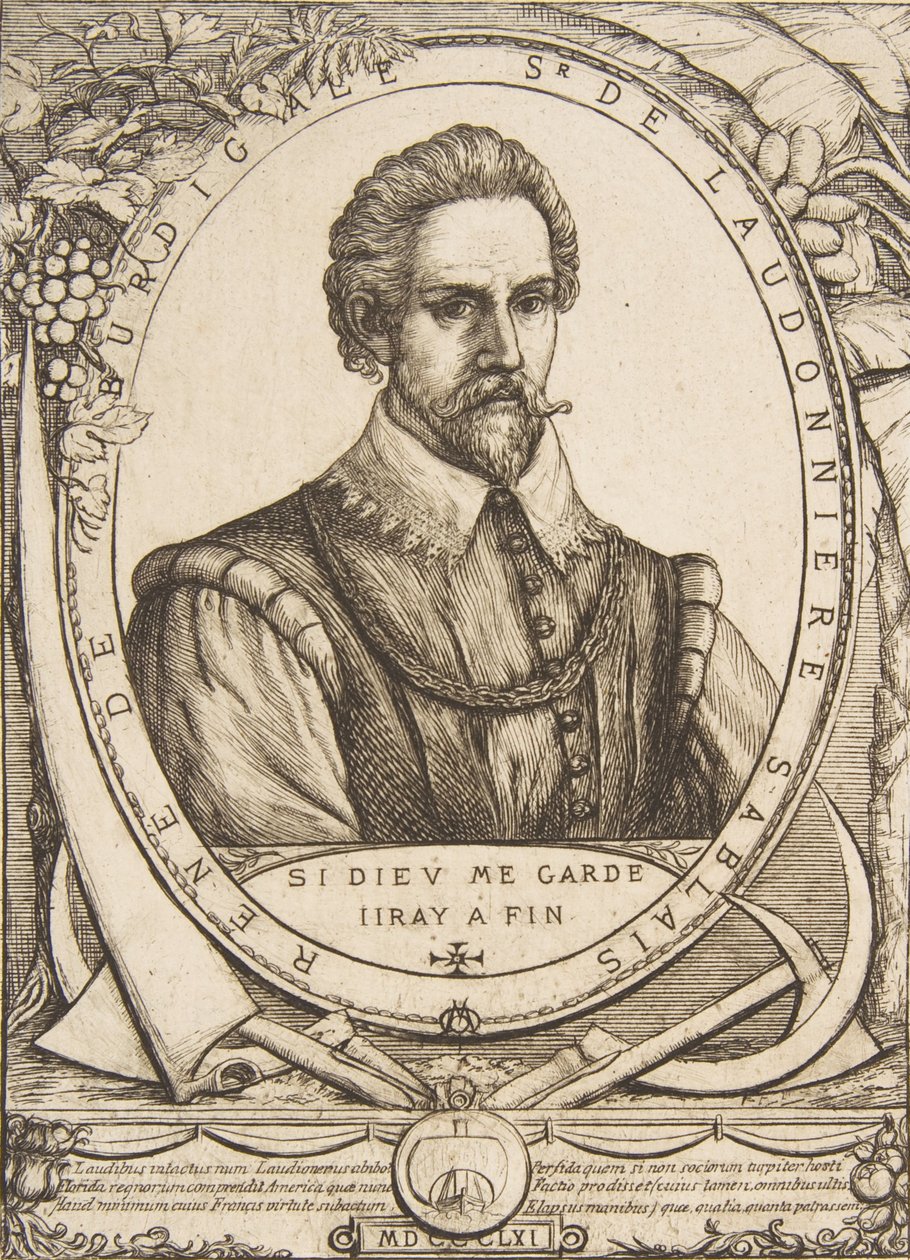 Asukas René de Laudonnière Sablais van de Passen mukaan, 1861. tekijältä Charles Meryon