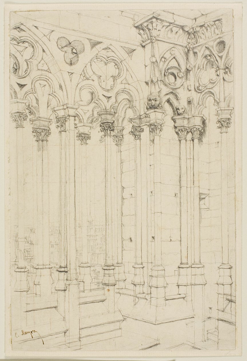 Notre-Damen galleria, Pariisi tekijältä Charles Meryon