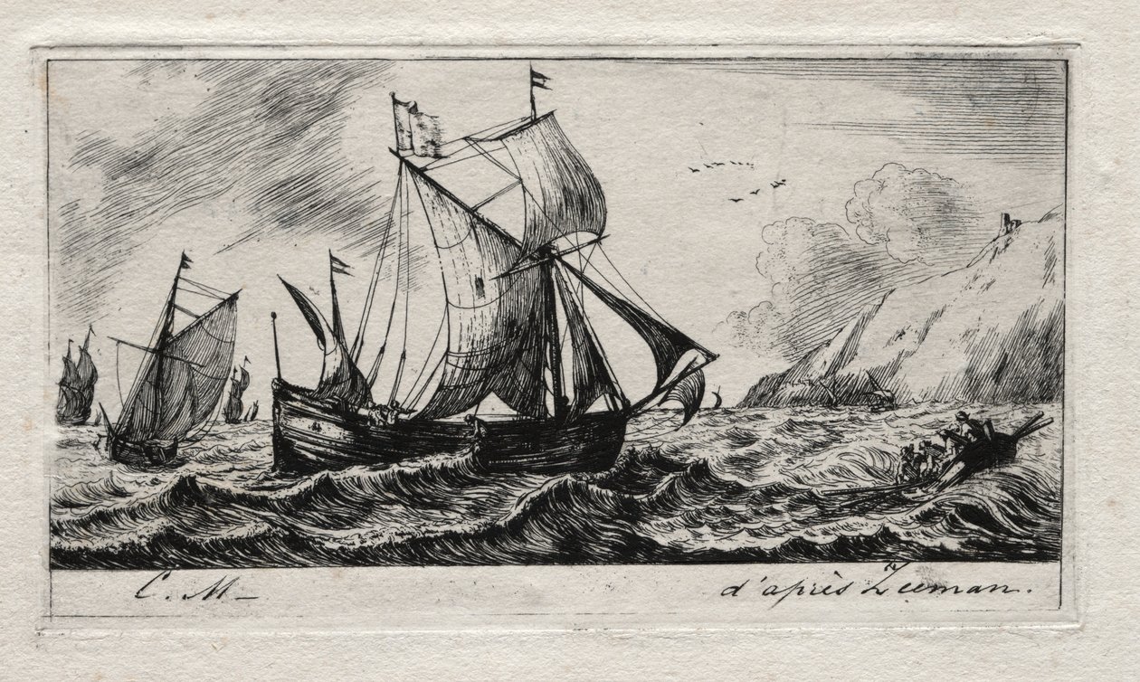 Rotterdamin Jean de Vylin Galliot, 1850. tekijältä Charles Meryon