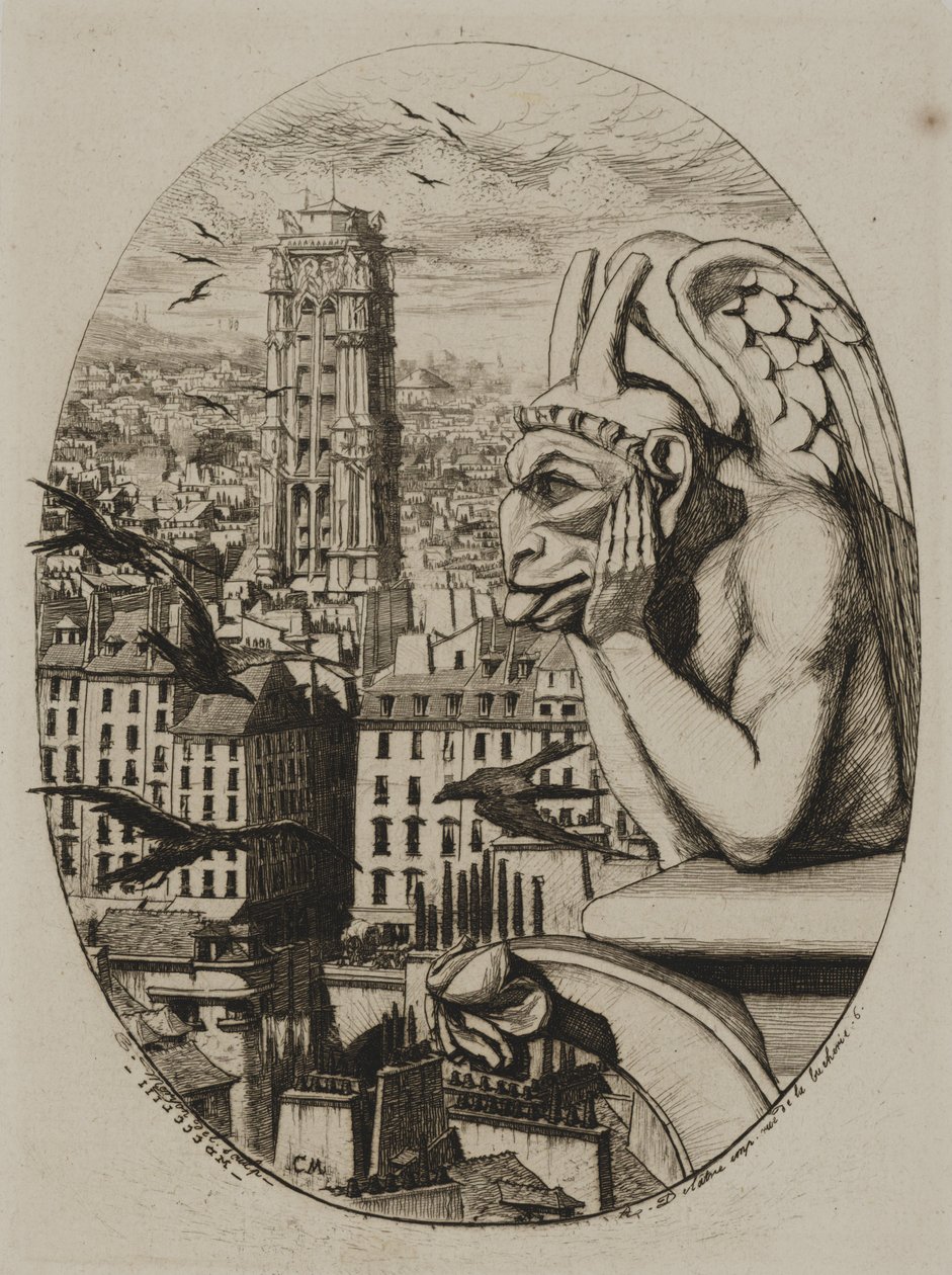 Gargoyle tekijältä Charles Meryon