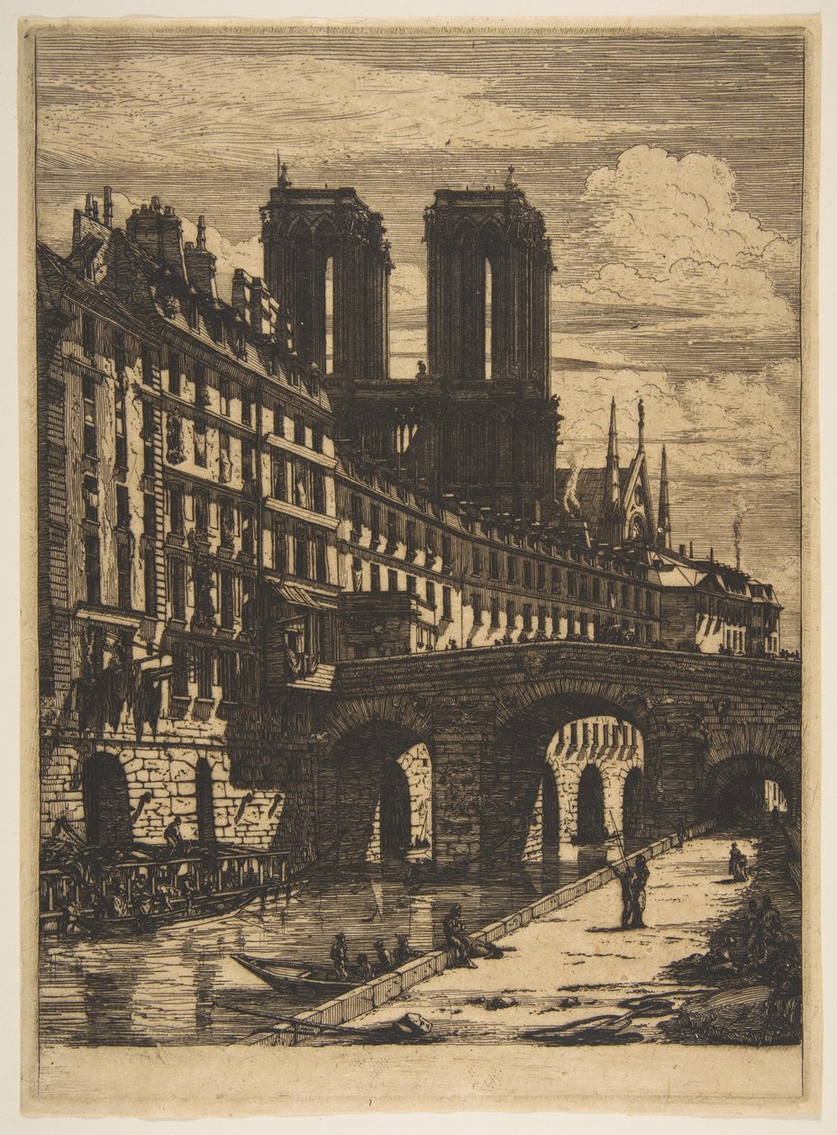 The Petit Pont, Pariisi tekijältä Charles Meryon