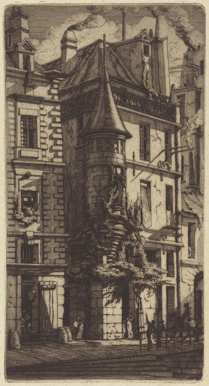 Rue de la Tixéranderien tornirakennelma, Pariisi tekijältä Charles Meryon