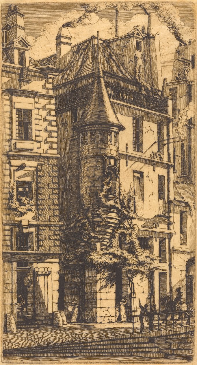 Torni Rue de la Tixéranderiellä, Pariisissa (talo, jossa on torni, Weavers