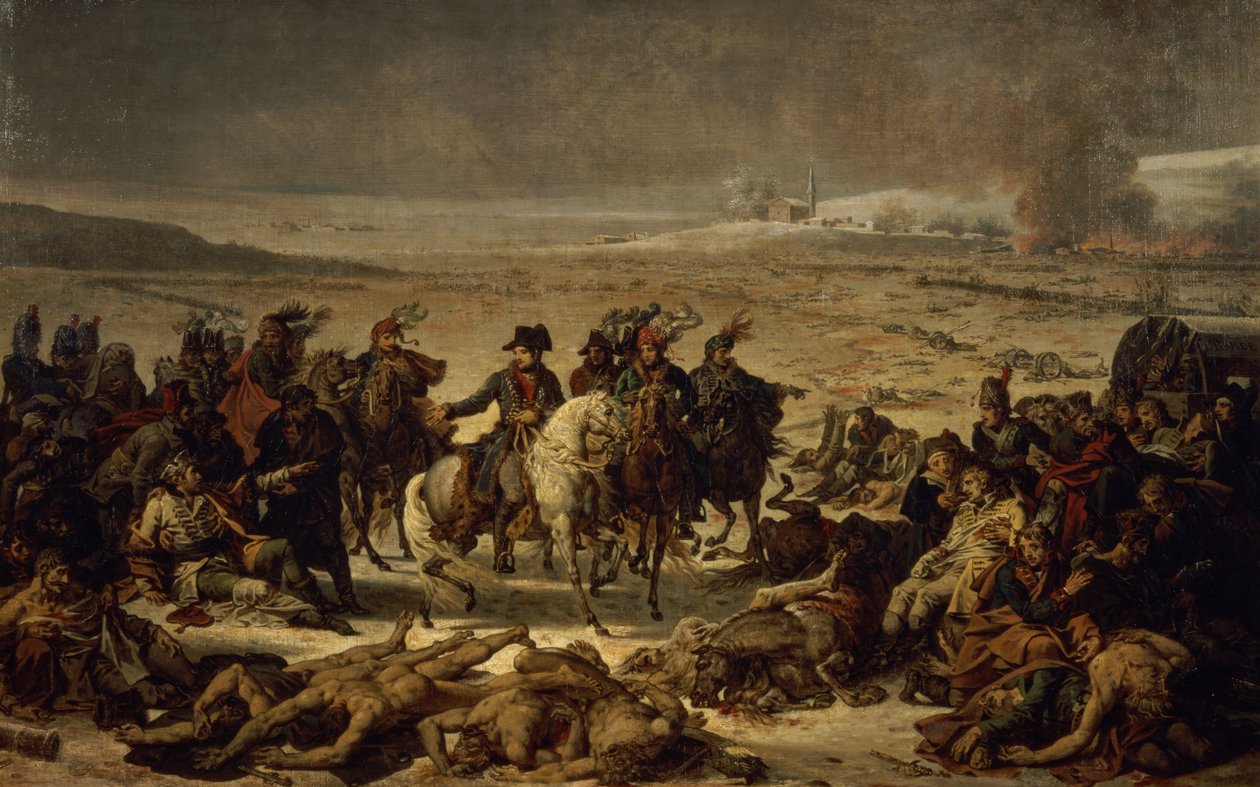 Eylaun taistelun jälkeen, 9. helmikuuta 1807 (öljy kankaalle) tekijältä Charles Meynier