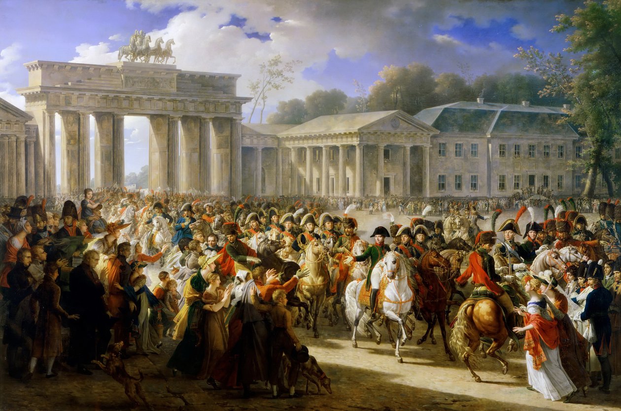 Napoleonin saapuminen Berliiniin 27. lokakuuta 1806 tekijältä Charles Meynier