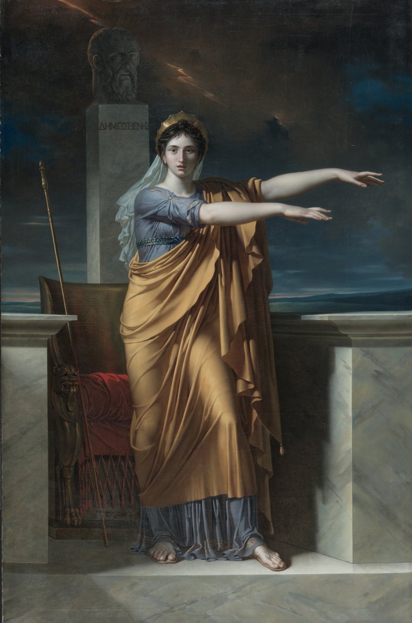 Polyhymnia, kaunopuheisuuden museo, 1800 tekijältä Charles Meynier