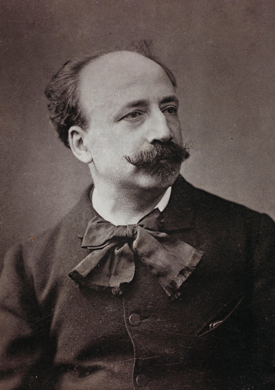 Taiteellinen ja elämäkerrallinen albumi, 5. vuosi, Salon 1885; ranskalaisen taidemaalarin Louis Deschampsin (1846-1902) muotokuva tekijältä Charles Michelez