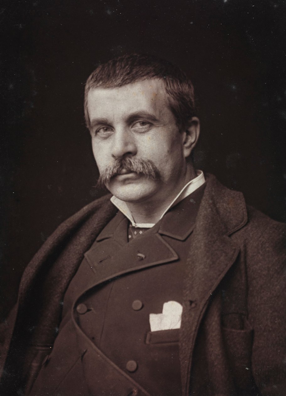 Taiteellinen ja elämäkerrallinen albumi, 5. vuosi, Salon 1885; muotokuva ranskalaisesta taidemaalari Jean-Jules-Antoine Lecomte du Nouÿsta (1842-1923) tekijältä Charles Michelez