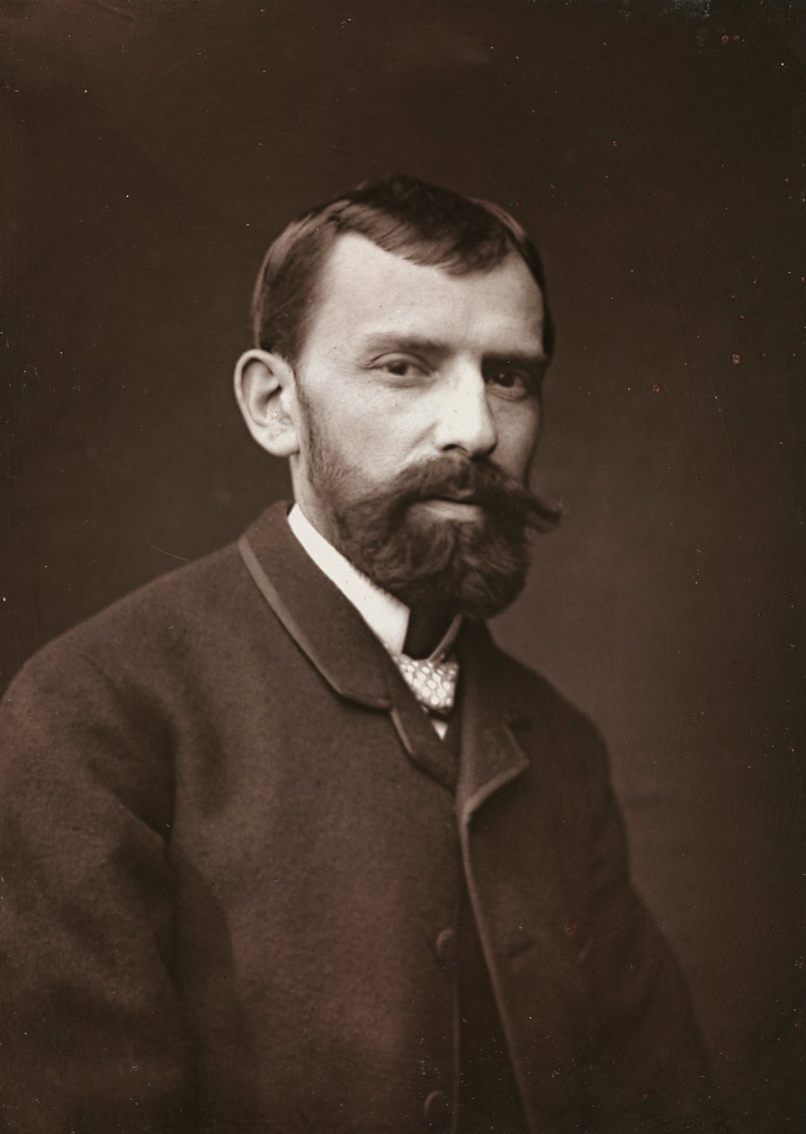 Taiteellinen ja biografinen albumi, 6. vuosi, Salon 1885; ranskalaisen taidemaalari Victor Gabriel Gilbertin (1847-1933) muotokuva tekijältä Charles Michelez