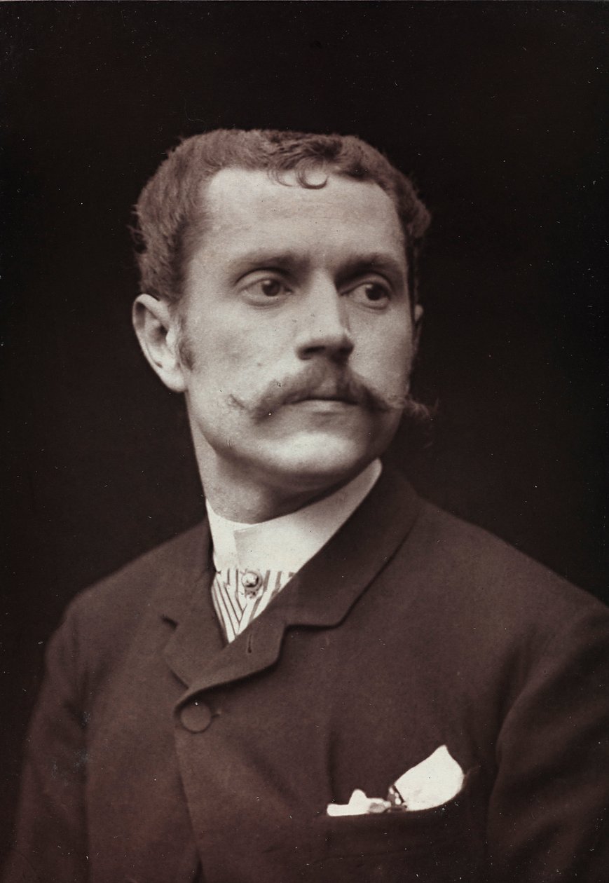 Taiteellinen ja biografinen albumi, 6. vuosi, Salon 1885; muotokuva taiteilija Louis Fernandez Pelez De Cordovasta tekijältä Charles Michelez
