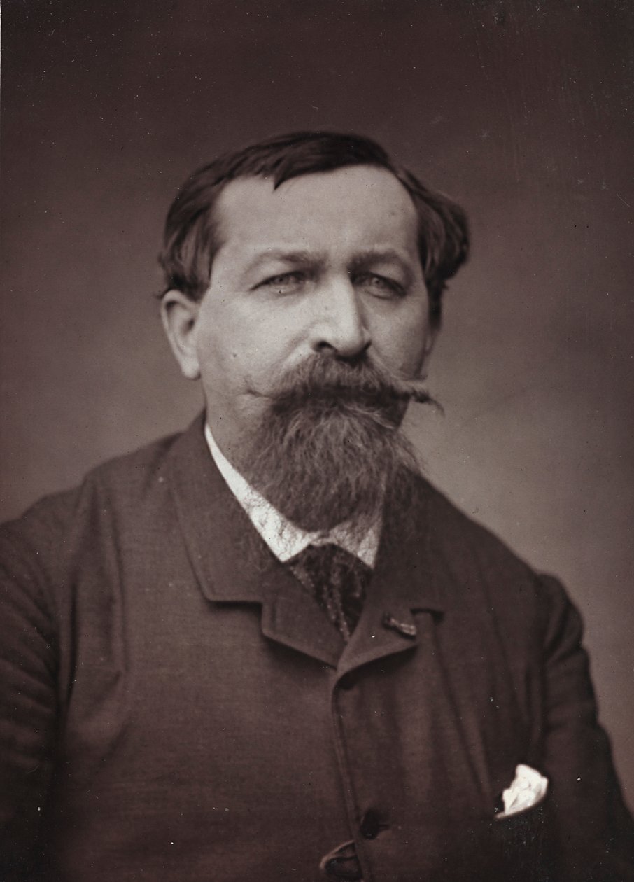 Taiteellinen ja biografinen albumi, 6. vuosi, Salon 1885; taidemaalari Joseph Emile Gridelin (1839-1901) muotokuva tekijältä Charles Michelez