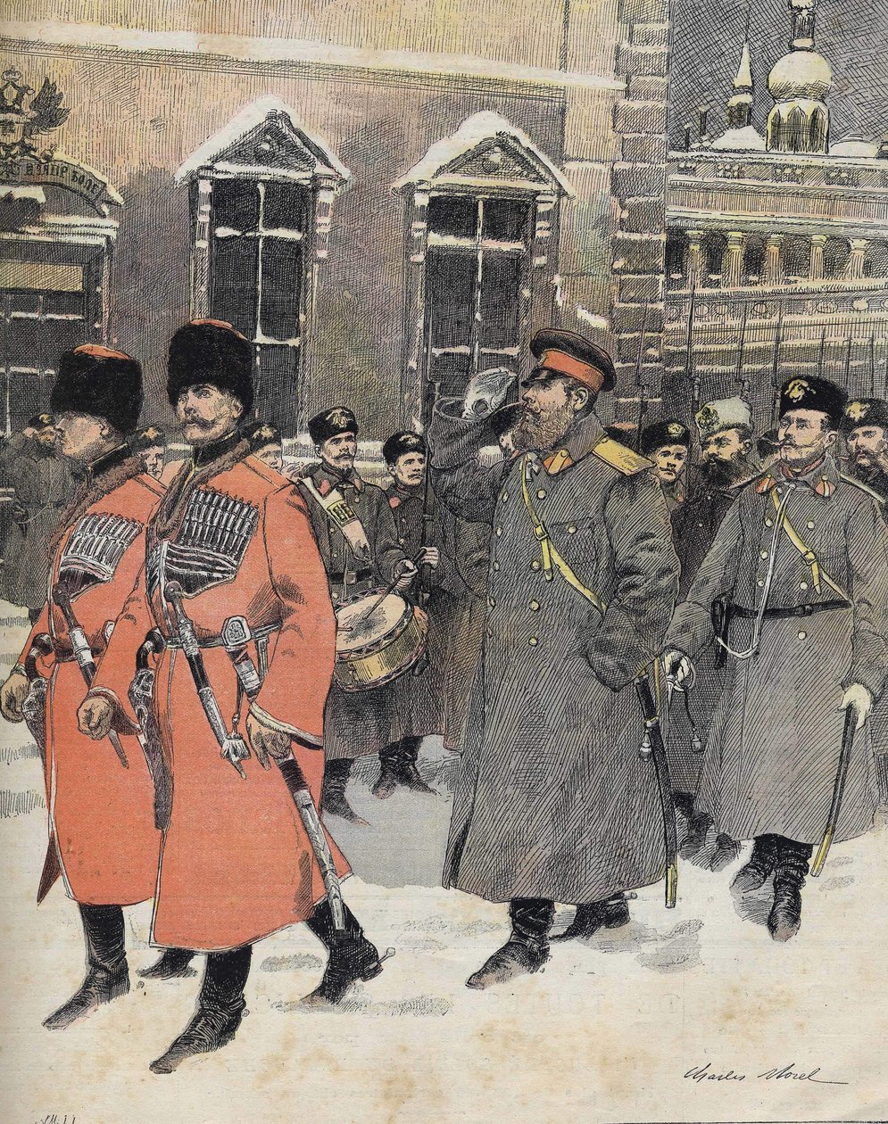 Venäjän keisari (tsaari) Aleksanteri III meni pyhään virkaan 1. tammikuuta tekijältä Charles Morel