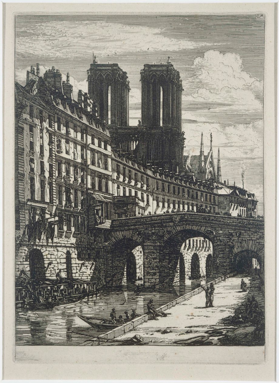 Le Petit Pont tekijältä Charles Meryon