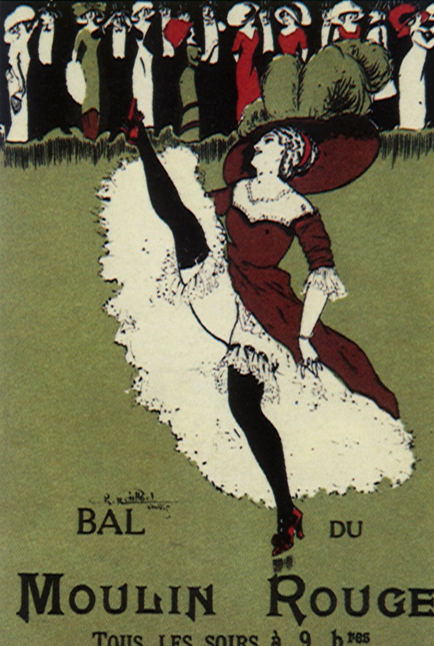 Moulin Rouge Ball (väri litho) tekijältä Charles Naillod