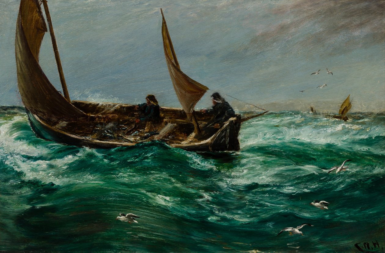 Kalastaja matkalla kotiin tekijältä Charles Napier Hemy