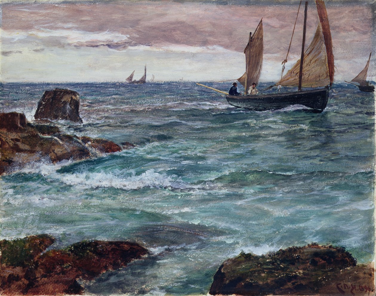 Paluumatkalla oleva tekijältä Charles Napier Hemy