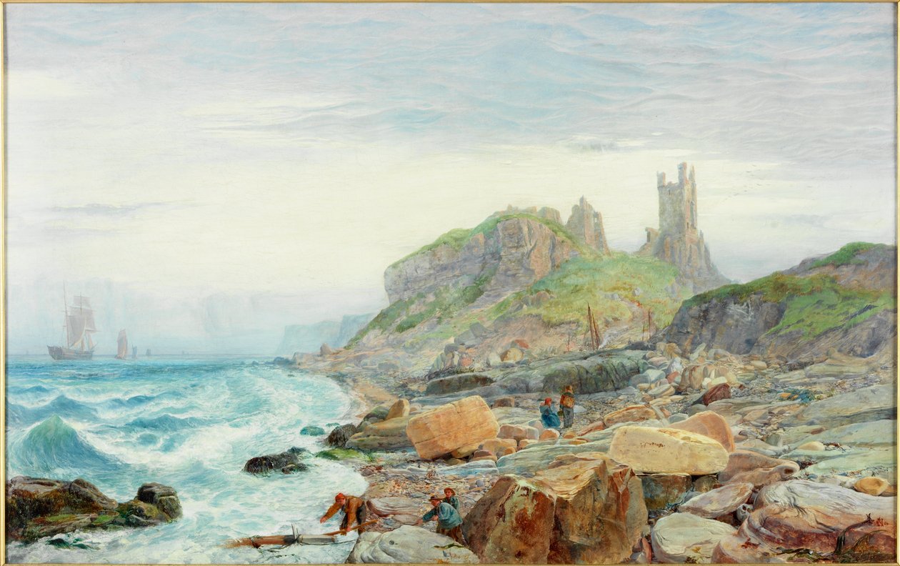 Northumbrian temppelin rauniot, 1864 tekijältä Charles Napier Hemy