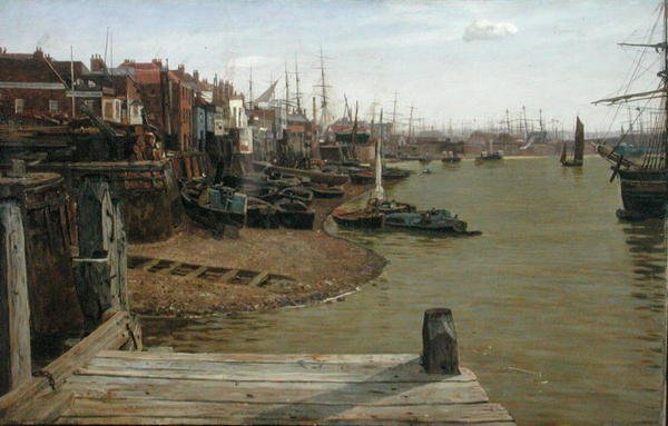 Thames Limehousessa tekijältä Charles Napier Hemy