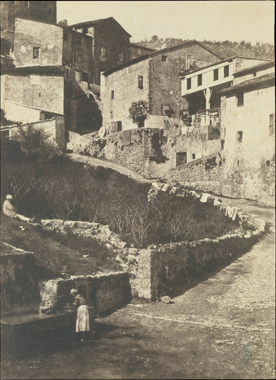 Street in Grasse, 1852. tekijältä Charles Nègre