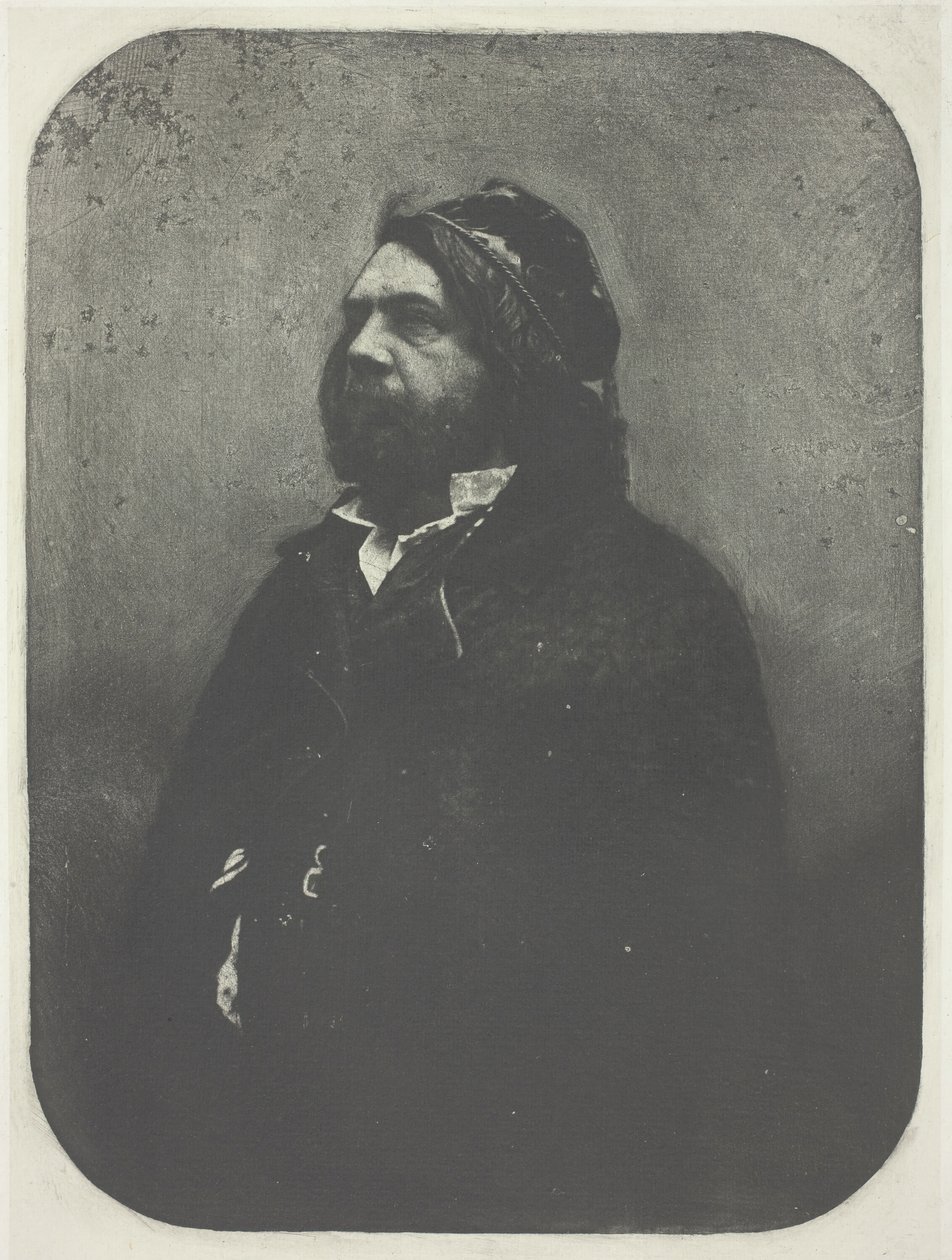 Muotokuva Theophile Gautierista Nadarin jälkeen, n. 1857, painettu 1982. tekijältä Charles Nègre