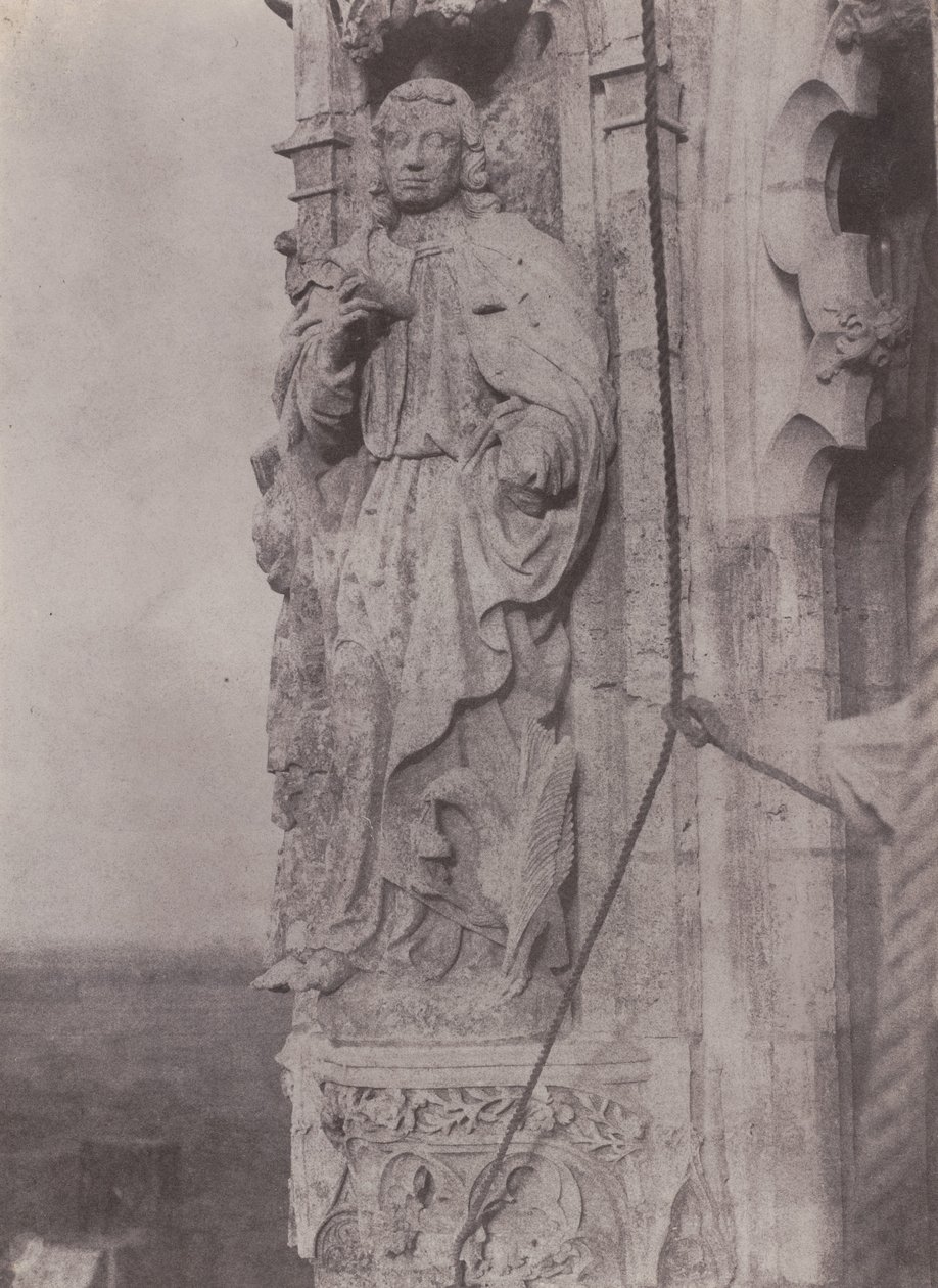 Pyhä Johannes Evankelista, Chartresin katedraali, n. 1854. tekijältä Charles Nègre