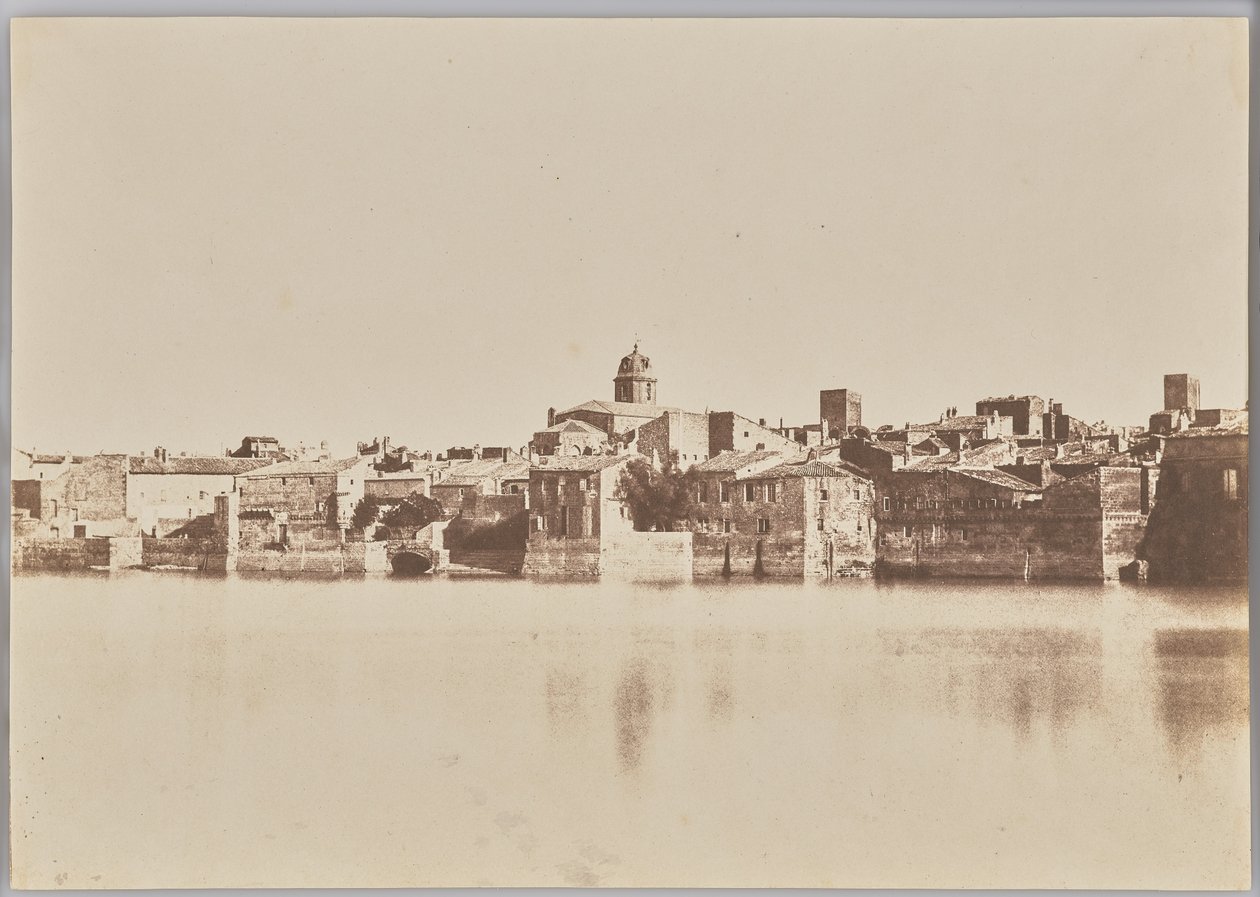 Näkymä Rhônen rannoilta, "Arles". tekijältä Charles Nègre