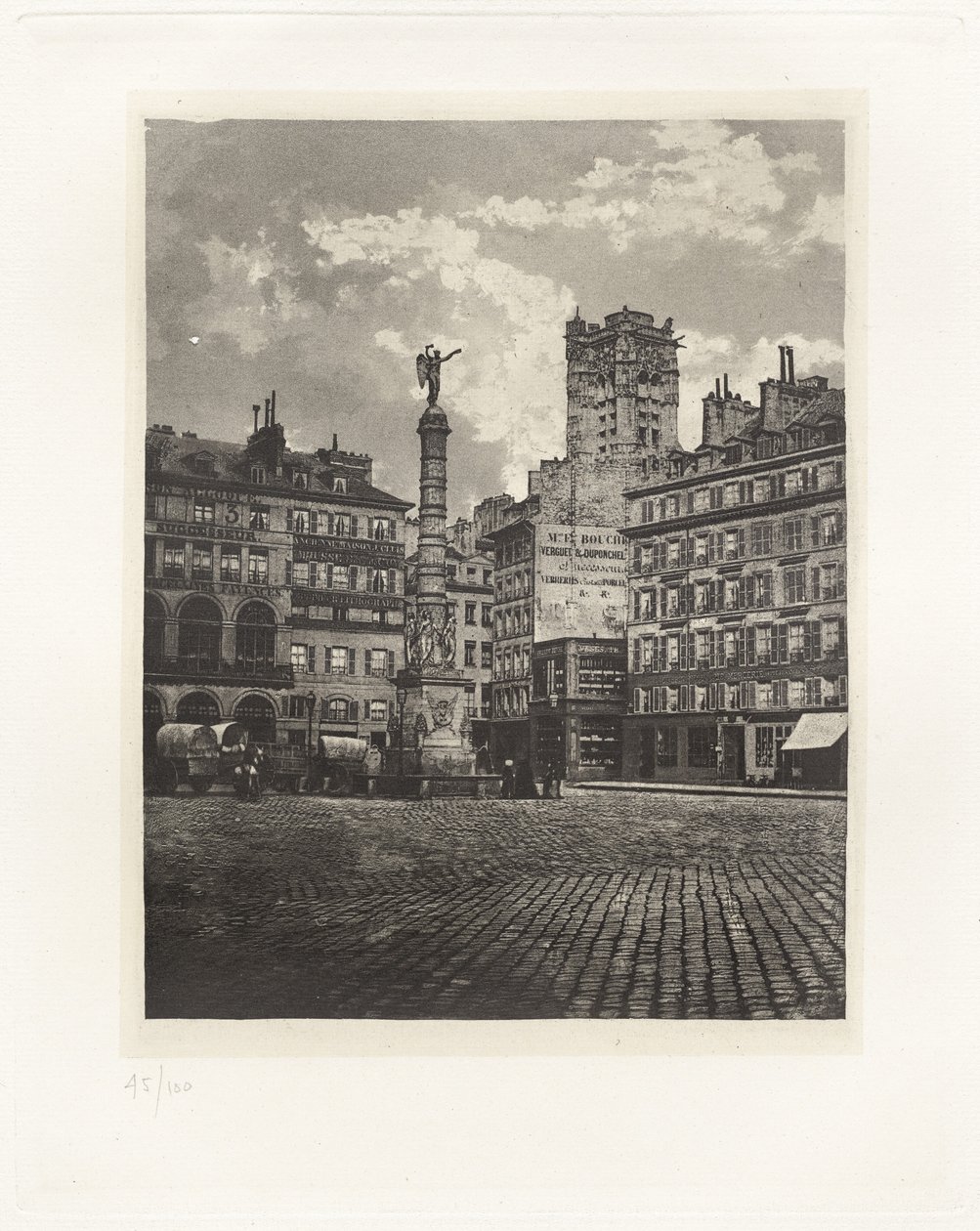 Levy V – Place du Châtelet (Plate V – Place du Châtelet) tekijältä Charles Nègre, André Jammes